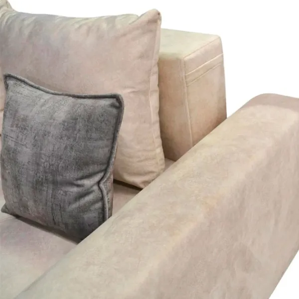 Canapea DecoPrim Francesca (0003424) Velur/ Beige photo 3 Canapea DecoPrim Francesca (0003424) Velur/ Beige photo 3