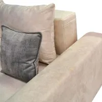 Canapea DecoPrim Francesca (0003424) Velur/ Beige photo 3