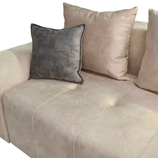 Canapea DecoPrim Francesca (0003424) Velur/ Beige photo 4 Canapea DecoPrim Francesca (0003424) Velur/ Beige photo 4