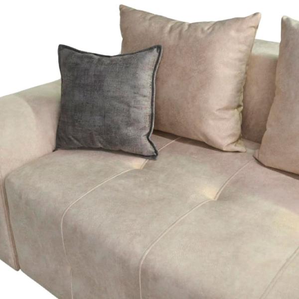 Canapea DecoPrim Francesca (0003424) Velur/ Beige photo 4 Canapea DecoPrim Francesca (0003424) Velur/ Beige photo 4