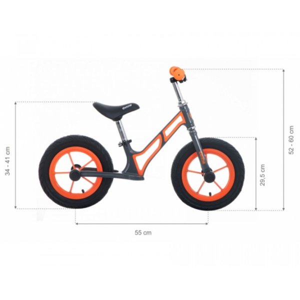 Bicicletă fără pedale Kikka Boo Leo 11" 13" Metal/ Black Orange photo 5 Bicicletă fără pedale Kikka Boo Leo 11" 13" Metal/ Black Orange photo 5