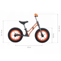 Bicicletă fără pedale Kikka Boo Leo 11" 13" Metal/ Black Orange photo 5