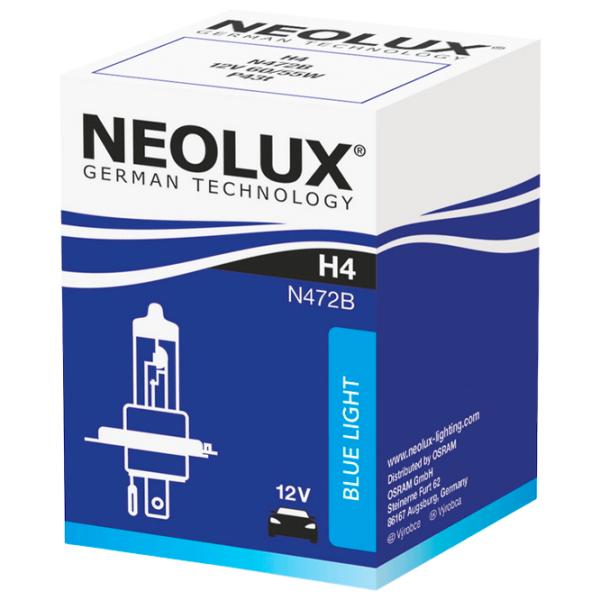 Lampă auto Neolux N472-01B Halogen/ H4/ P43t/ 60 - 55 W/ 1650lm photo 2