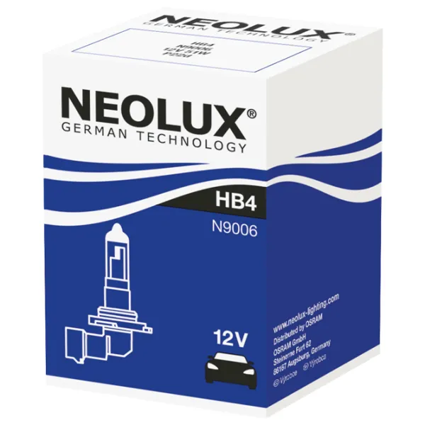 Lampă auto Neolux N9006 Halogen/ HB4/ P22d/ 51 W/ 10 lm photo 2