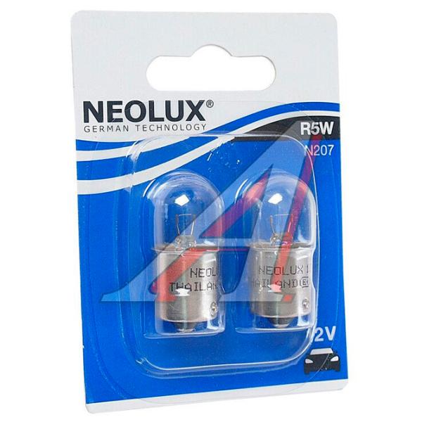 Lampă auto Neolux N207-02B Halogen/ R5W/ BA15s/ 5 W/ 50 lm photo 2