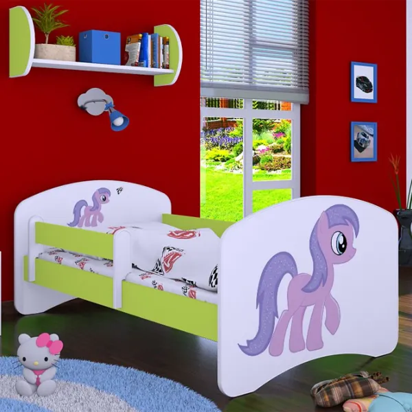 Детская кровать Happy Babies Happy Pony 70 x 140 см/ Щит/ Белый photo 4