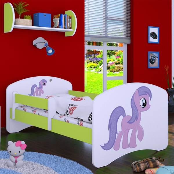 Детская кровать Happy Babies Happy Pony 70 x 140 см/ Щит/ Белый photo 4