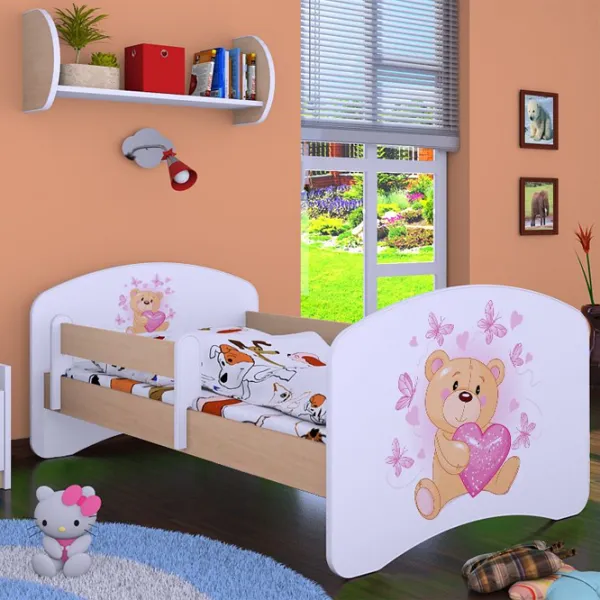 Детская кровать Happy Babies Happy Teddy Bear 80 x 160 см/ Щит/ Белый photo 4