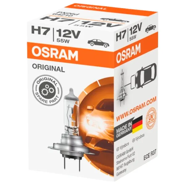 Автомобильная лампа Osram 64210-01B Галоген/ H7/ PX26d/ 55 Вт/ 1500лм photo 2 Автомобильная лампа Osram 64210-01B Галоген/ H7/ PX26d/ 55 Вт/ 1500лм photo 2