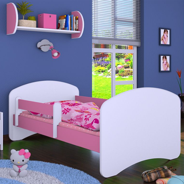 Pat pentru copii Happy Babies Happy 80 x 160 cm/ Placa/ White photo 4