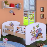 Pat pentru copii Happy Babies Happy Safari 80 x 160 cm/ Placa/ White photo 4