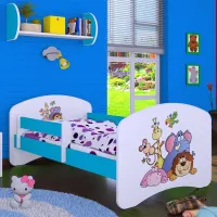 Детская кровать Happy Babies Happy Safari 80 x 160 см/ Щит/ Белый photo 4