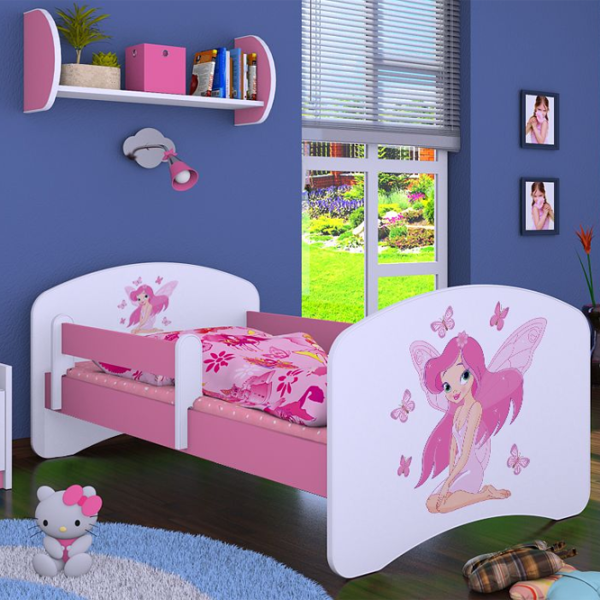 Pat pentru copii Happy Babies Happy Princess 70 x 140 cm/ Placa/ White photo 4