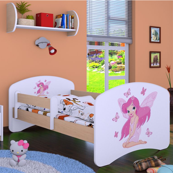 Детская кровать Happy Babies Happy Princess 70 x 140 см/ Щит/ Белый photo 4