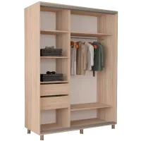 Dulap cupe Mobildor-Lux ARON 1800 3025 180 x 60 x 220 / LPAL / Stejar Sonoma photo 2