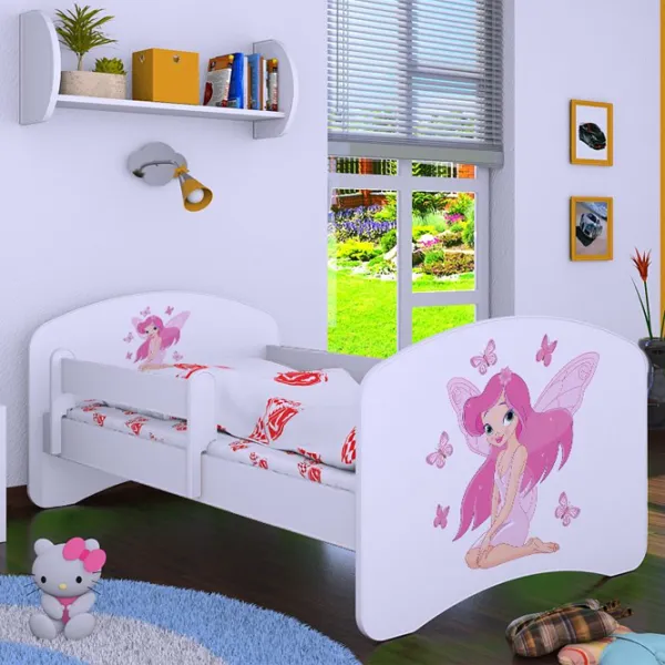 Детская кровать Happy Babies Happy Princess 70 x 140 см/ Щит/ Белый photo 4