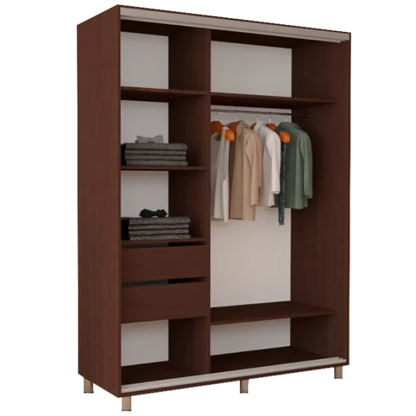 Dulap cupe Mobildor-Lux ARON 1700 2226 170 x 60 x 220 / LPAL / Wenghe photo 2