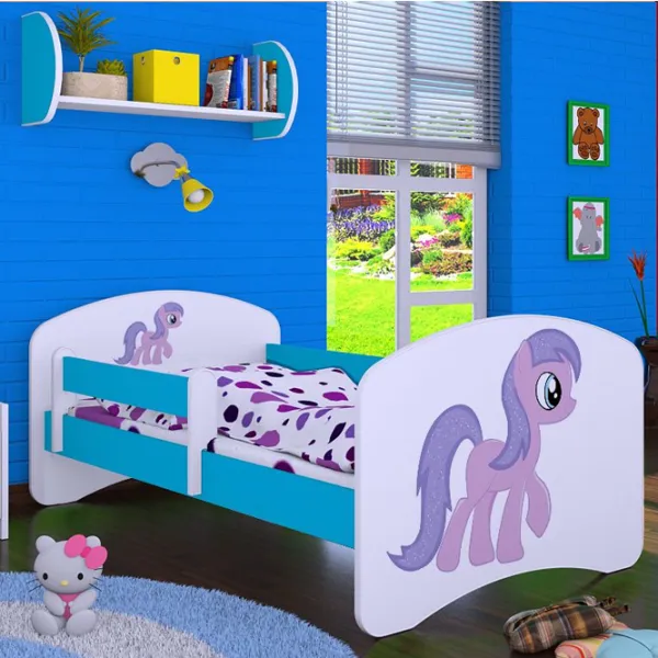 Детская кровать Happy Babies Happy Pony 70 x 140 см/ Щит/ Белый photo 4