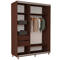 Dulap cupe Mobildor-Lux ARON 19000 2226 190 x 60 x 220 / LPAL / Wenghe photo 2