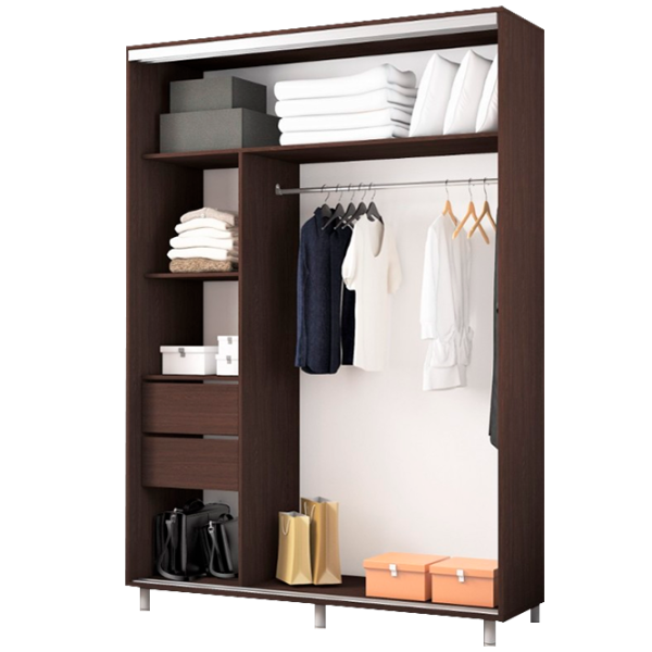 Шкаф cupe Mobildor-Lux ARON S 1000 2226 100 x 60см x 220 / LPAL / Венге photo 2