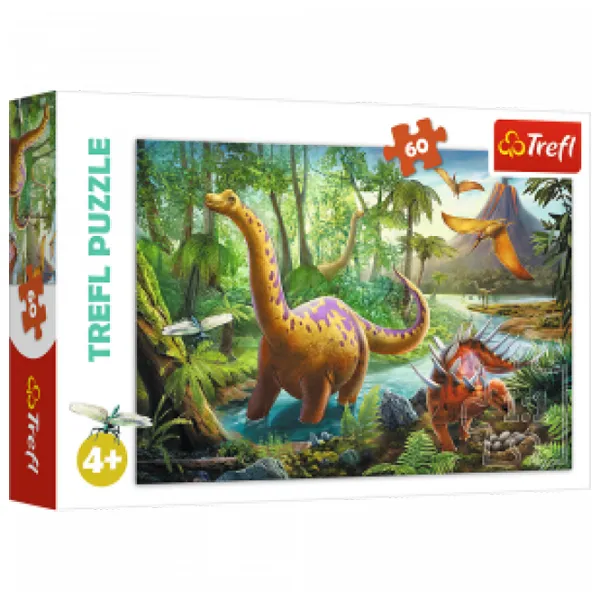 Пазл 2D Trefl Dinosaur Migration 4+/ Количество деталей: 60 photo 2