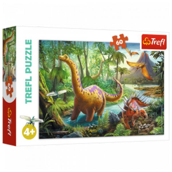 Пазл 2D Trefl Dinosaur Migration 4+/ Количество деталей: 60 photo 2