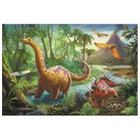Puzzle 2D Trefl Dinosaur Migration 4+/ Numărul de piese: 60 photo 3