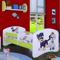 Pat pentru copii Happy Babies Happy Two Dogs 70 x 140 cm/ Placa/ White photo 4