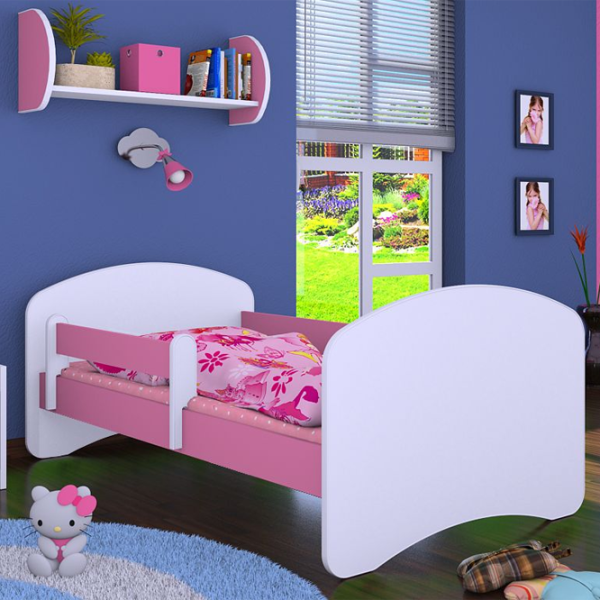 Pat pentru copii Happy Babies Happy 70 x 140 cm/ Placa/ White photo 4