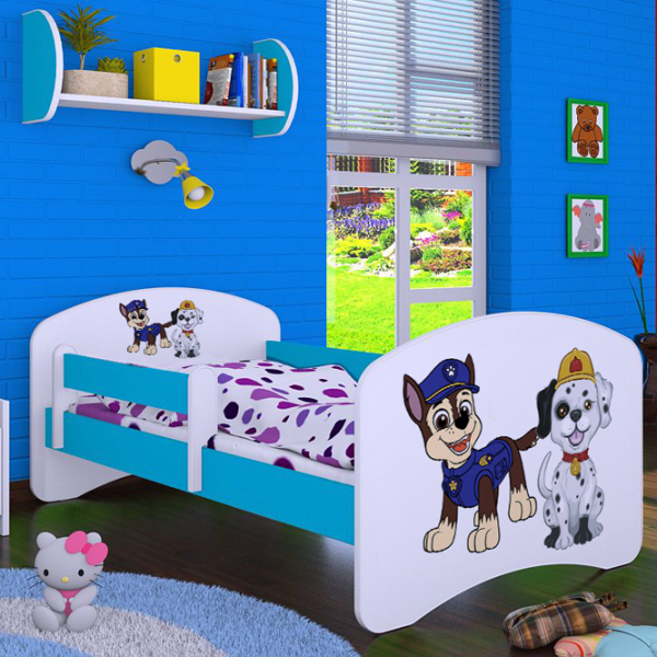 Детская кровать Happy Babies Happy Two Dogs 70 x 140 см/ Щит/ Белый photo 4
