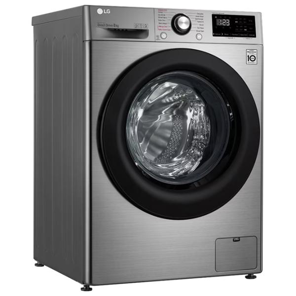 Стиральная машина LG F4WV308S6TE 8 кг / 1400 об/мин / Серебряный photo 2 Стиральная машина LG F4WV308S6TE 8 кг / 1400 об/мин / Серебряный photo 2