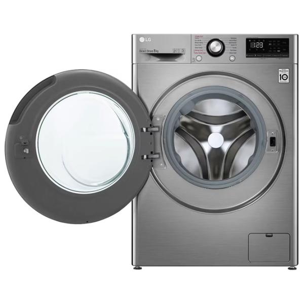 Стиральная машина LG F4WV308S6TE 8 кг / 1400 об/мин / Серебряный photo 3 Стиральная машина LG F4WV308S6TE 8 кг / 1400 об/мин / Серебряный photo 3