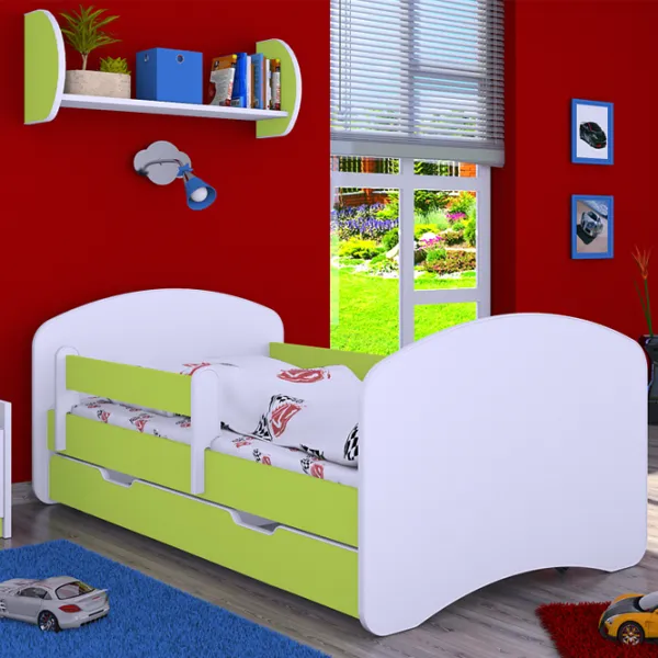 Pat pentru copii Happy Babies Happy 80 x 160 cm/ Placa/ White photo 4