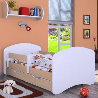 Детская кровать Happy Babies Happy 80 x 160 см/ Щит/ Белый photo 4