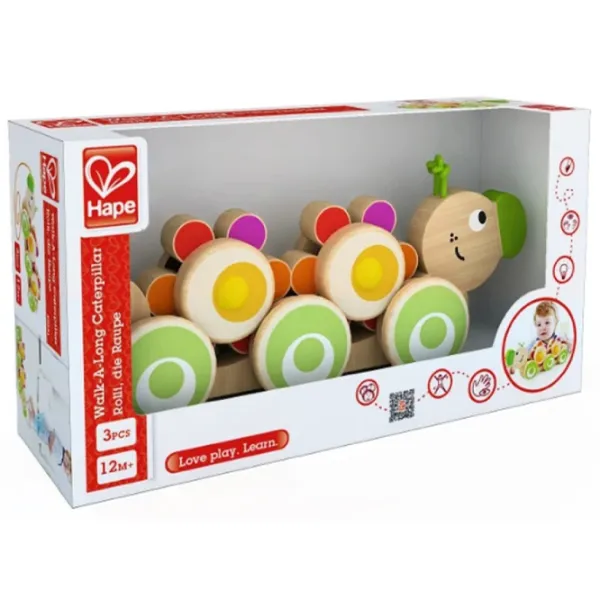 Развивающий набор Hape Walk-a-long Caterpillar E0351A 1+/ Разноцветный photo 3 Развивающий набор Hape Walk-a-long Caterpillar E0351A 1+/ Разноцветный photo 3