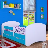 Детская кровать Happy Babies Happy 70 x 140 см/ Щит/ Белый photo 4