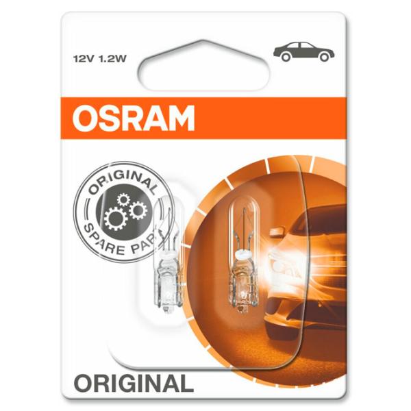 Автомобильная лампа Osram 2721-02B Накал/ W1.2W/ W2x4.6d/ 1.2 Вт/ 7.5 лм photo 3 Автомобильная лампа Osram 2721-02B Накал/ W1.2W/ W2x4.6d/ 1.2 Вт/ 7.5 лм photo 3