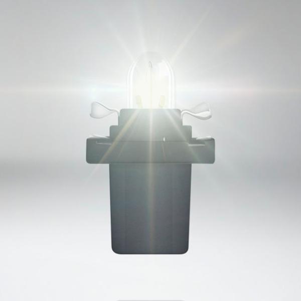 Автомобильная лампа Osram 2721MF8 Накал/ BAX/ B8.5d/ 1.2 Вт/ 6.4лм photo 2 Автомобильная лампа Osram 2721MF8 Накал/ BAX/ B8.5d/ 1.2 Вт/ 6.4лм photo 2