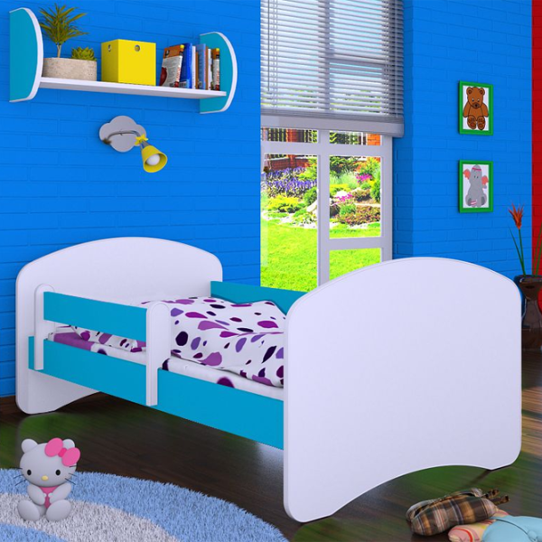 Pat pentru copii Happy Babies Happy 80 x 160 cm/ Placa/ White photo 4