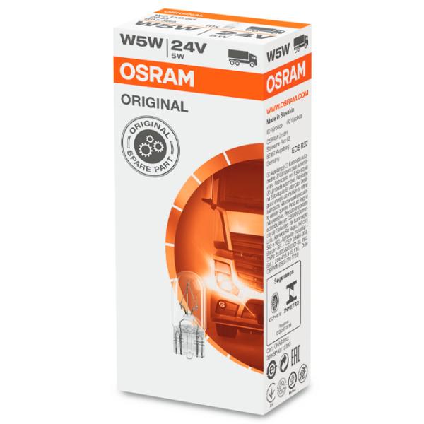 Lampă auto Osram 2845 Incandescentă/ W5W/ W2.1x9.5d/ 5 W/ 50 lm photo 2 Lampă auto Osram 2845 Incandescentă/ W5W/ W2.1x9.5d/ 5 W/ 50 lm photo 2