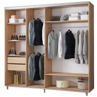 Dulap cupe Mobildor-Lux ARON 2100 K 3025 210 x 60 x 220 / PAL / Stejar Sonoma photo 2