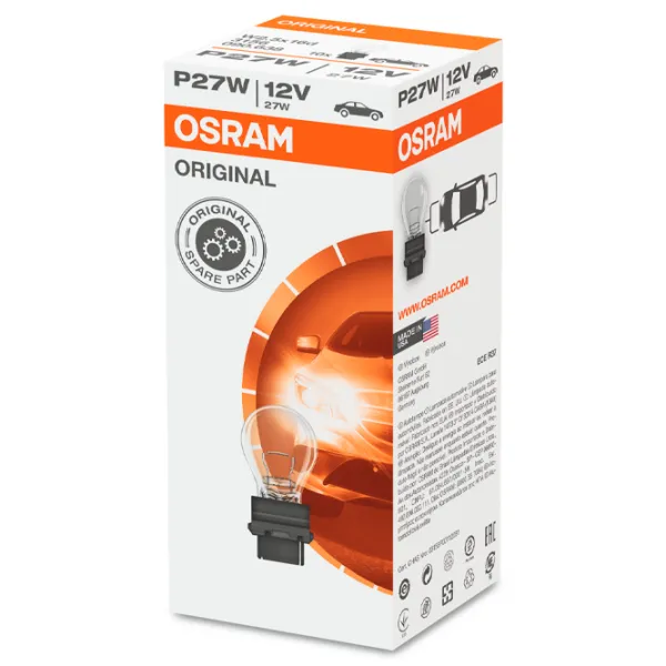 Lampă auto Osram 3156 Incandescentă/ P27W/ W2.5x16d/ 27 W/ 402lm photo 2