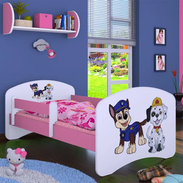 Детская кровать Happy Babies Happy Two Dogs 70 x 140 см/ Щит/ Белый photo 4