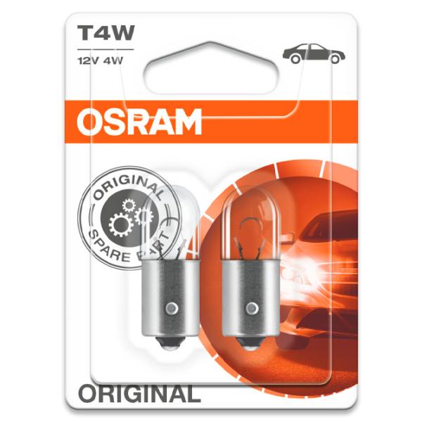 Автомобильная лампа Osram 3893-02B Накал/ T4W/ BA9S/ 4 Вт/ 35 лм photo 2 Автомобильная лампа Osram 3893-02B Накал/ T4W/ BA9S/ 4 Вт/ 35 лм photo 2