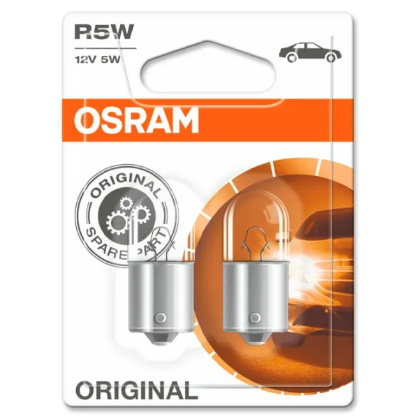 Lampă auto Osram 5007-02B Incandescentă/ R5W/ BA15s/ 5 W/ 50 lm photo 2 Lampă auto Osram 5007-02B Incandescentă/ R5W/ BA15s/ 5 W/ 50 lm photo 2