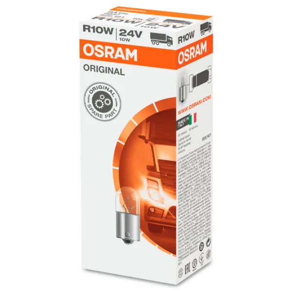 Автомобильная лампа Osram 5637 Накал/ R10W/ BA15s/ 10 Вт/ 125лм photo 2
