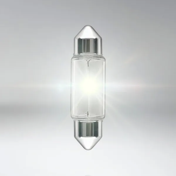 Автомобильная лампа Osram 6411-02B Накал/ T10, C10W, C5W, W10W/ SV8.5-8/ 10 Вт/ 100лм photo 3 Автомобильная лампа Osram 6411-02B Накал/ T10, C10W, C5W, W10W/ SV8.5-8/ 10 Вт/ 100лм photo 3
