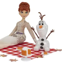 Set Hasbro Frozen 2 Anna & Olafs Autumn Picnic F1583 prințesă / 3+ photo 5