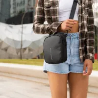 Geantă organizer XD-Design Boxy Sling Crossbody Poliester/ Black photo 5