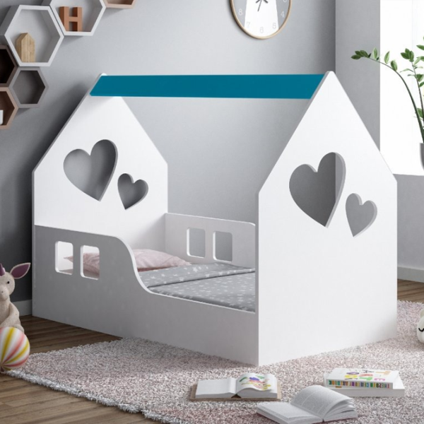 Детская кровать Happy Babies House Heart 70 x 140 см / ЛДСП / Белый photo 4